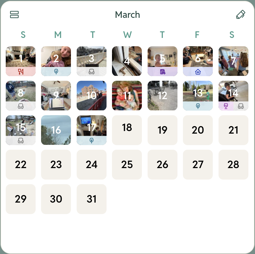 Calendar view